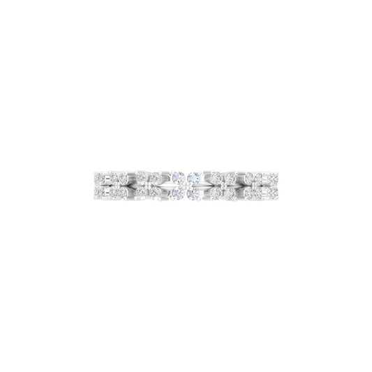 Celestia Dual Row Eternity Band