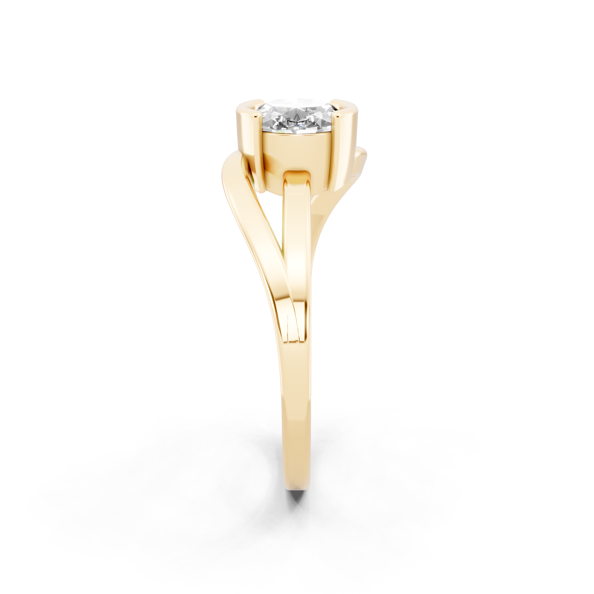 Elegant Oval Statement Lab Grown Diamond Ring in 10, 14 & 18KT Gold by LJ