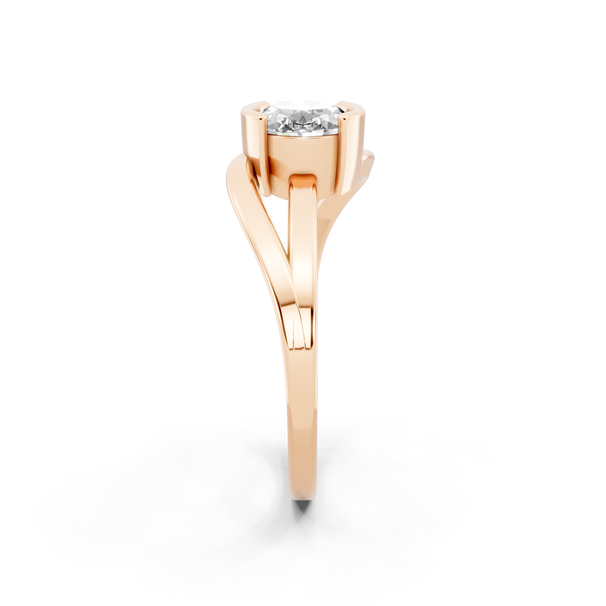Elegant Oval Statement Lab Grown Diamond Ring in 10, 14 & 18KT Gold by LJ