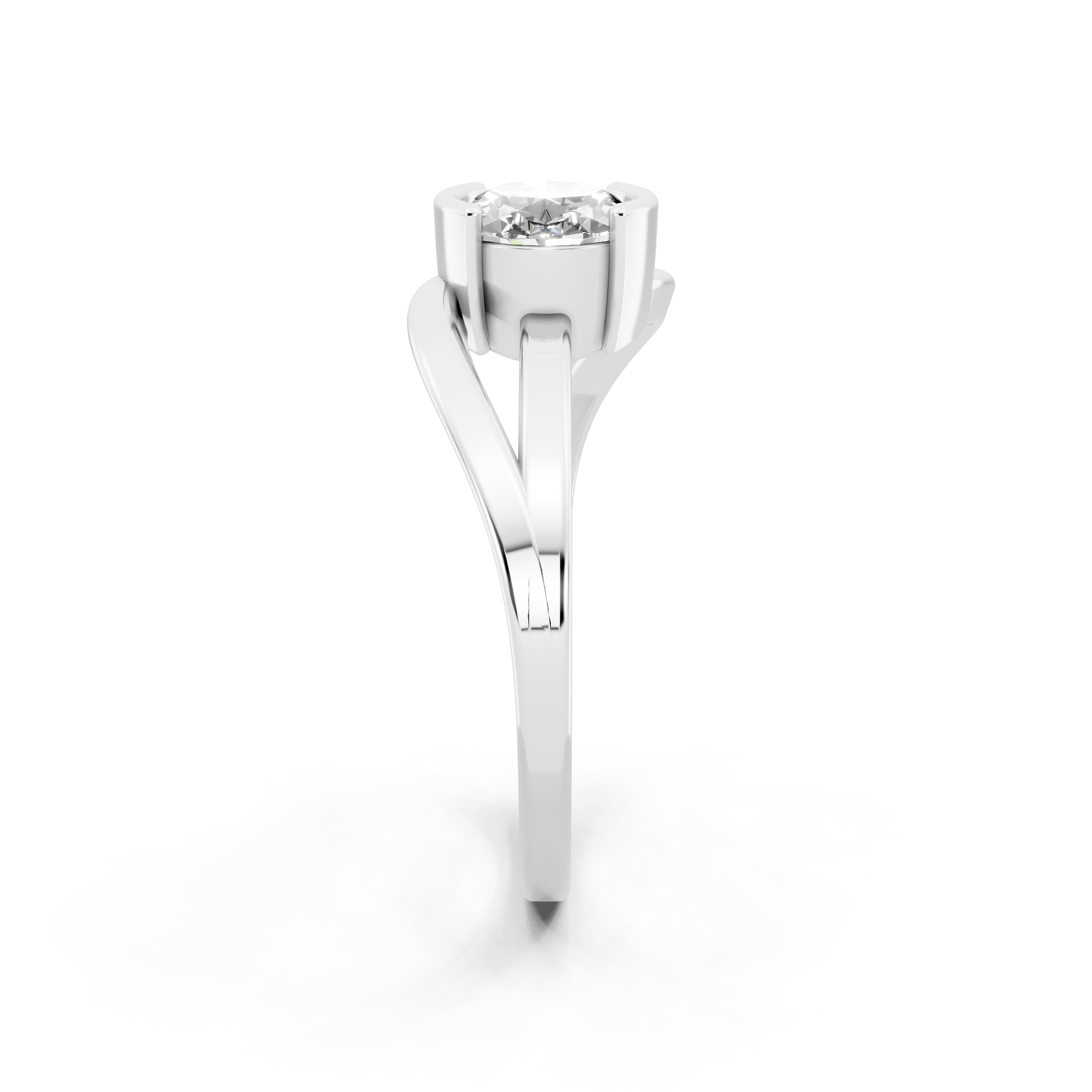 Elegant Oval Statement Lab Grown Diamond Ring in 10, 14 & 18KT Gold by LJ