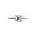 Minimalist Princess-Cut Lab Grown Diamond Statement Ring for Her