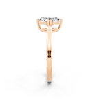 Modern Oval Lab Grown Diamond Solitaire Ring in Yellow, White, Rose Gold