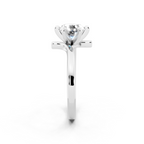 Aurelia Crossover Round Lab Grown Diamond Brilliant Statement Ring for Women