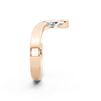 Luxury Marquise Cut Ring in Gold with Contemporary Open Design