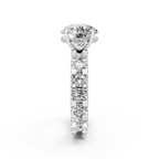 Aurelle Round Lab Grown Diamond Ring in Yellow, White, Rose Gold Tone