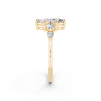 Romantic Bloom Style Marquise Lab Grown Diamond Ring for Everyday Luxury
