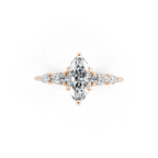 Romantic Bloom Style Marquise Lab Grown Diamond Ring for Everyday Luxury