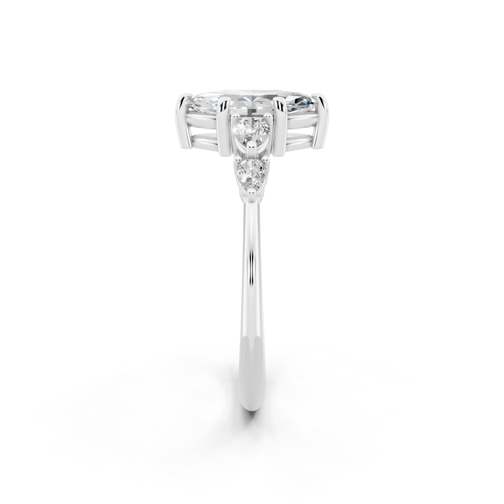 Romantic Bloom Style Marquise Lab Grown Diamond Ring for Everyday Luxury