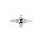 Romantic Bloom Style Marquise Lab Grown Diamond Ring for Everyday Luxury