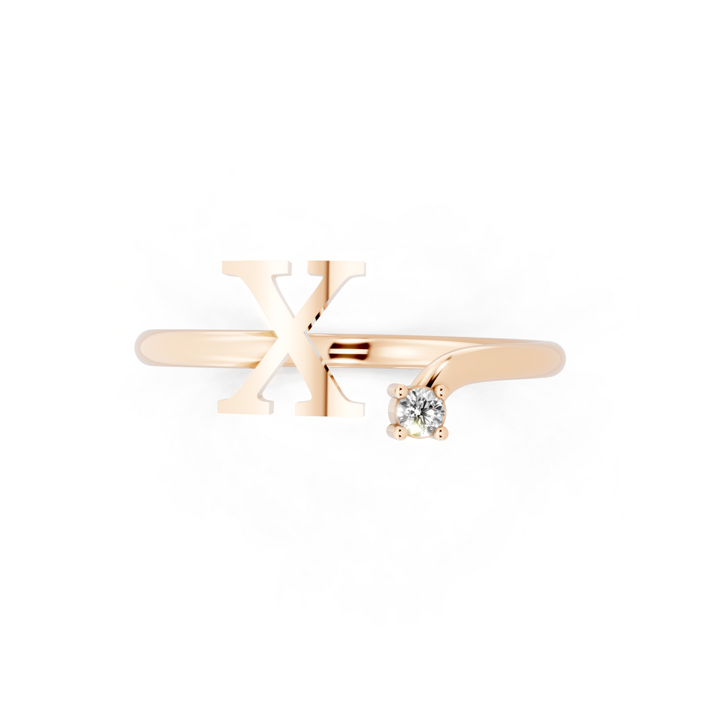Elegant Cross Design Cocktail Ring with Brilliant Round Cut Lab Created Diamond