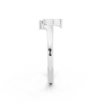 Elegant Cross Design Cocktail Ring with Brilliant Round Cut Lab Created Diamond