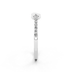 Unique Round Cut Lab Grown Diamond Infinity Promise Ring