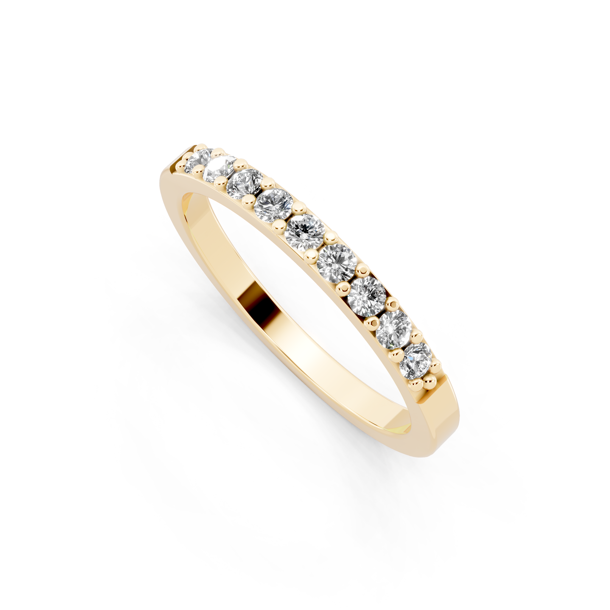 Simple Round Lab Grown Diamond Ring For Birthday Gift