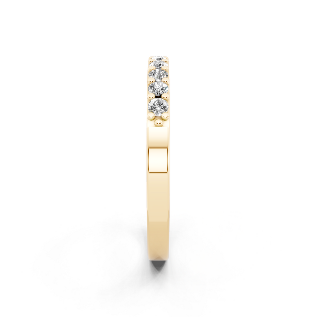 Simple Round Lab Grown Diamond Ring For Birthday Gift