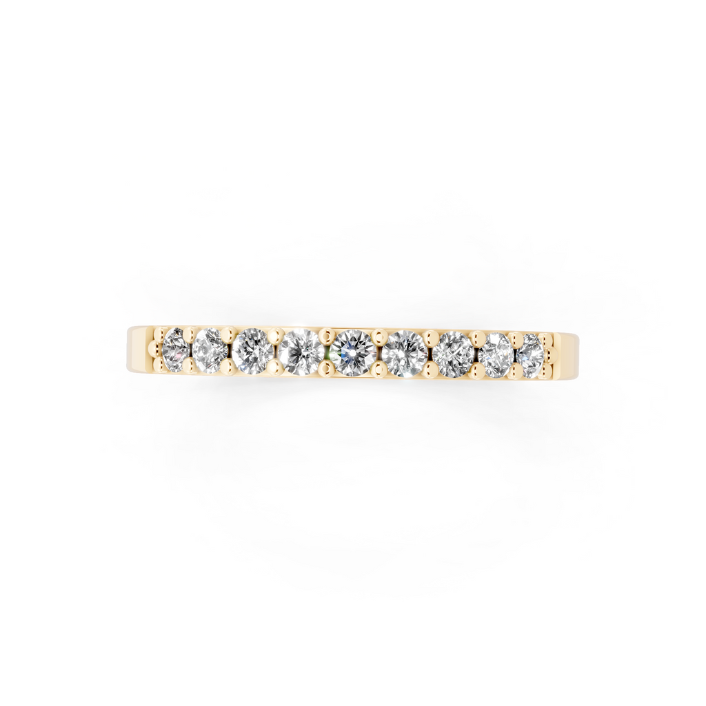 Simple Round Lab Grown Diamond Ring For Birthday Gift