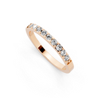 Simple Round Lab Grown Diamond Ring For Birthday Gift
