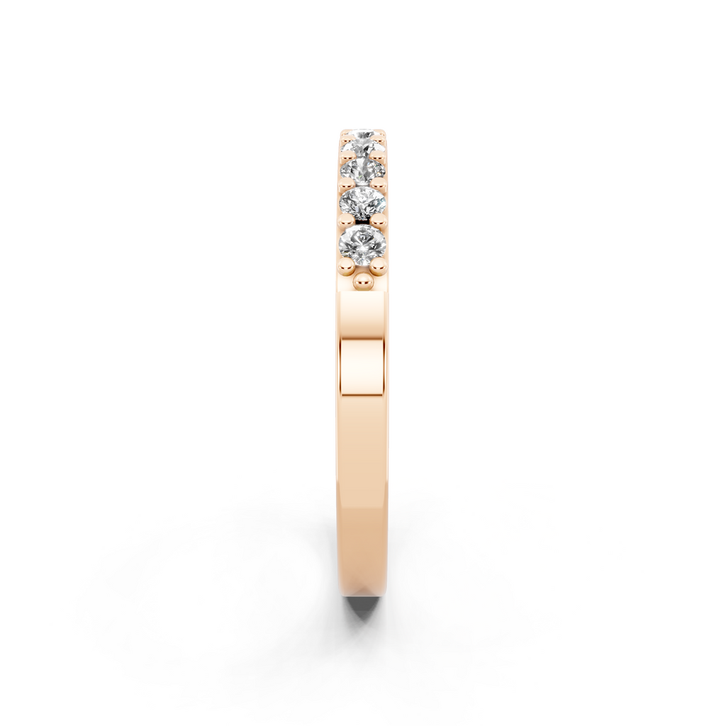 Simple Round Lab Grown Diamond Ring For Birthday Gift