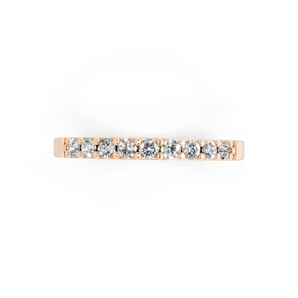 Simple Round Lab Grown Diamond Ring For Birthday Gift