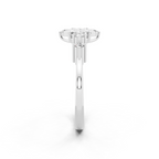 Unique Round Brilliant Cut Lab Grown Diamond Snowflake Cluster Ring for Her