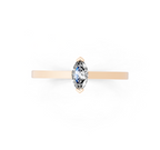 Modern Marquise Cut Lab Grown Diamond Solitaire Band Ring for Women