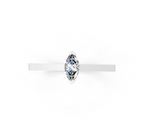 Modern Marquise Cut Lab Grown Diamond Solitaire Band Ring for Women