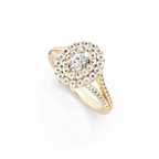 Oval Halo Lab Grown Diamond Style Ring in 14K Gold