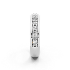 Modern Round Brilliant Lab Grown Diamond Cross Band Ring for Birthday Gift