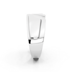 Aurelie Prism Ring for Him with Round Lab Created Diamond Accents