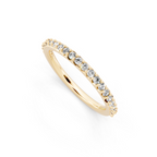 Minimal Stacking Band with Round Brilliant Lab Grown Diamond
