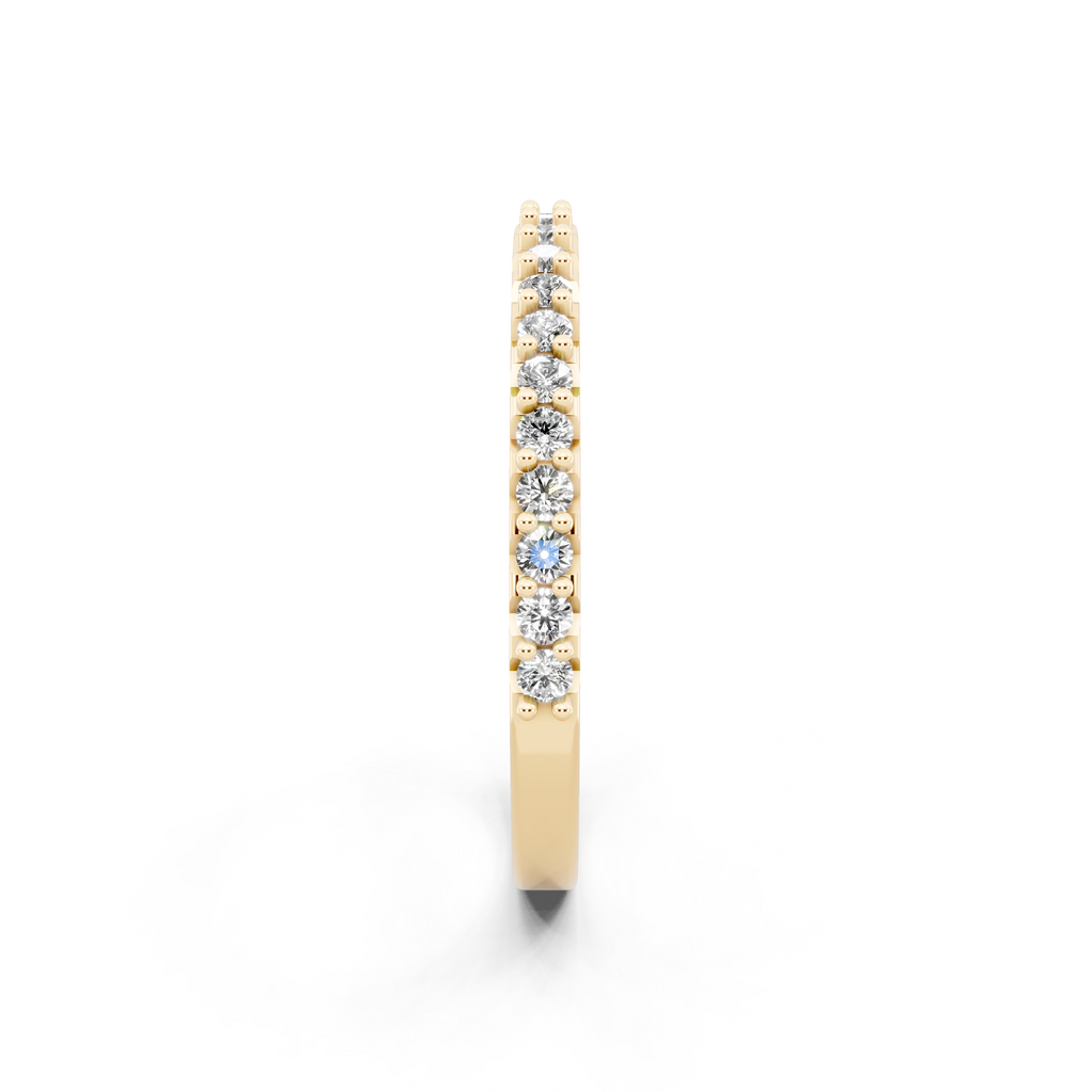 Minimal Stacking Band with Round Brilliant Lab Grown Diamond