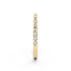 Minimal Stacking Band with Round Brilliant Lab Grown Diamond