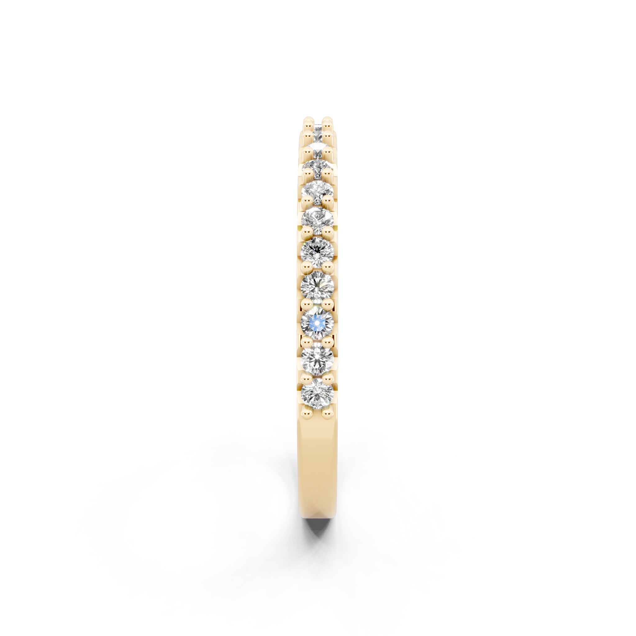 Minimal Stacking Band with Round Brilliant Lab Grown Diamond