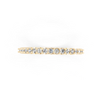 Minimal Stacking Band with Round Brilliant Lab Grown Diamond