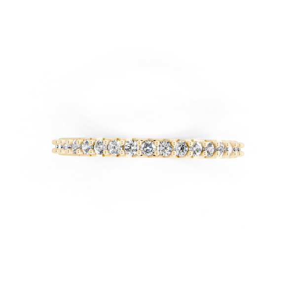 Minimal Stacking Band with Round Brilliant Lab Grown Diamond