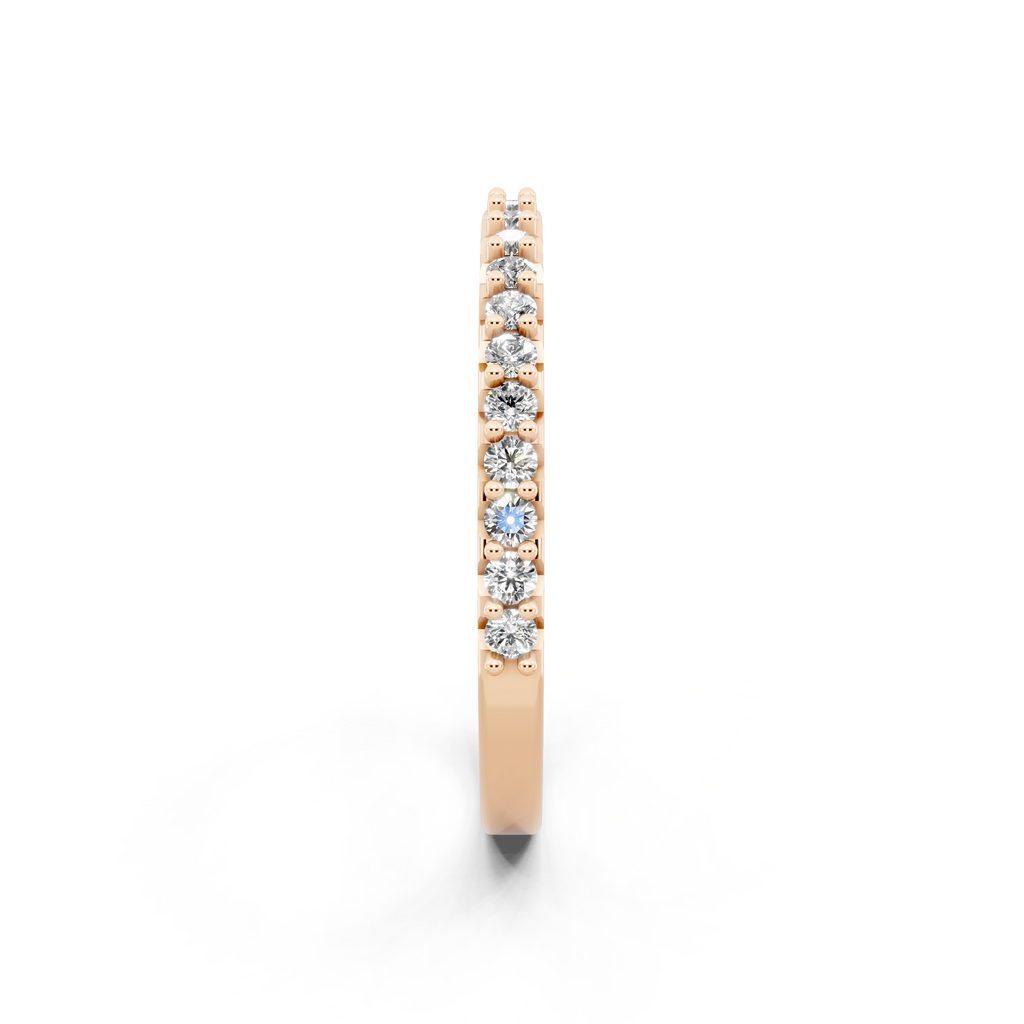 Minimal Stacking Band with Round Brilliant Lab Grown Diamond