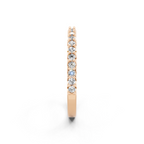 Minimal Stacking Band with Round Brilliant Lab Grown Diamond