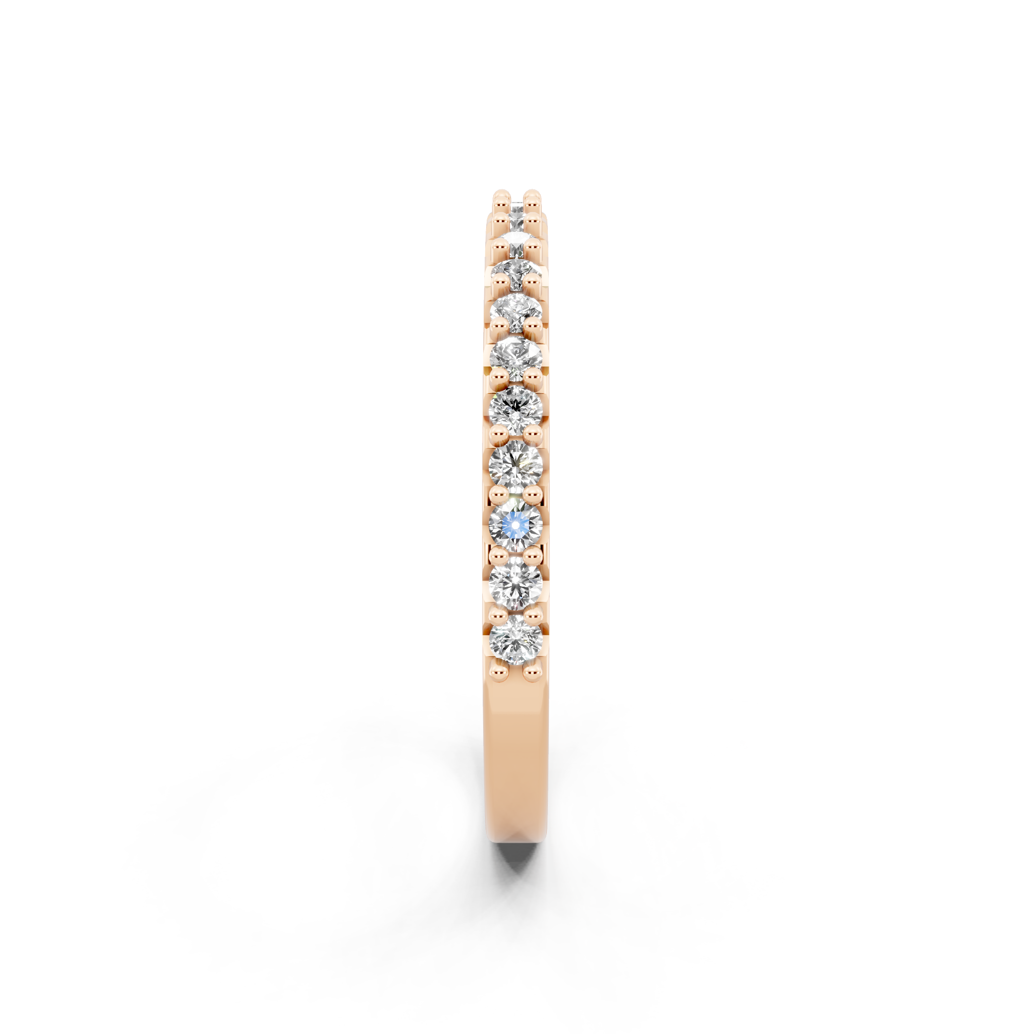 Minimal Stacking Band with Round Brilliant Lab Grown Diamond