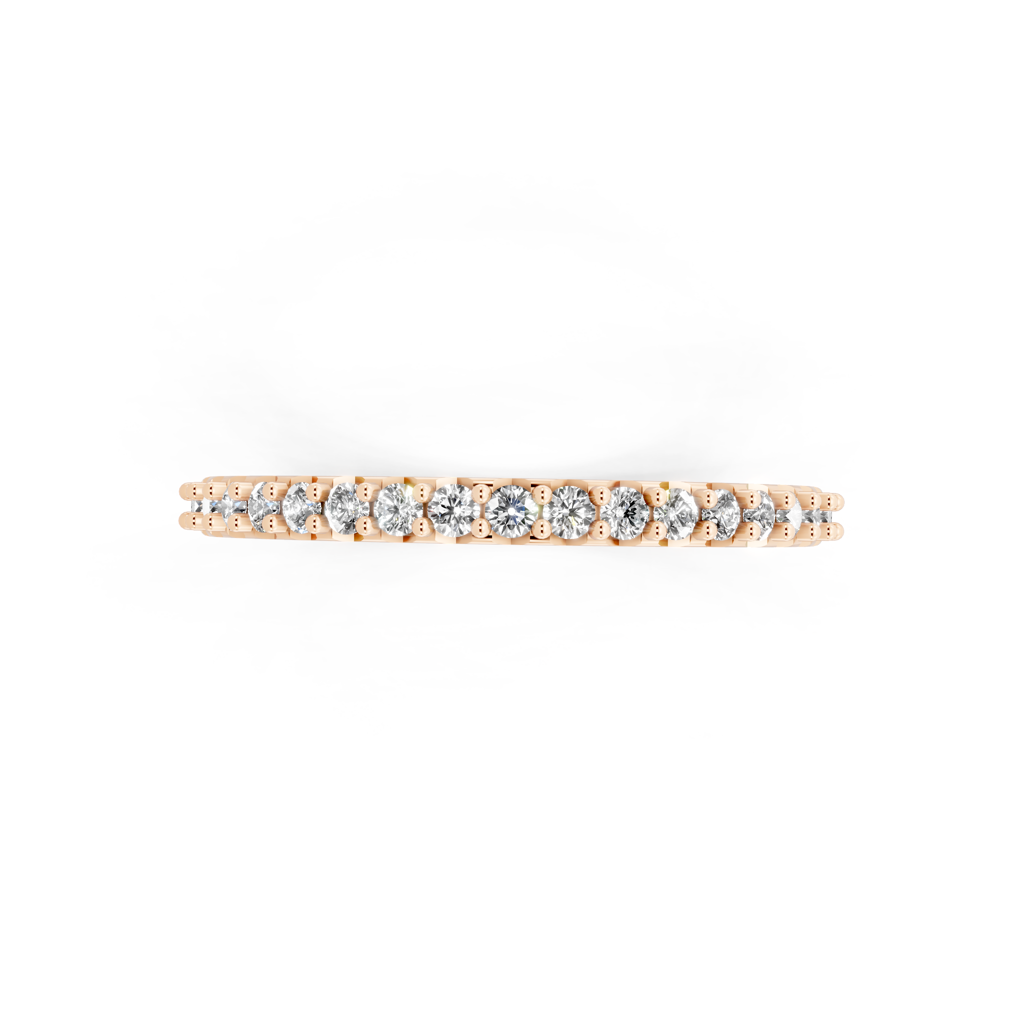 Minimal Stacking Band with Round Brilliant Lab Grown Diamond