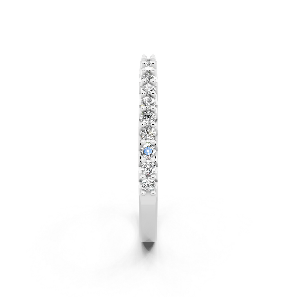Minimal Stacking Band with Round Brilliant Lab Grown Diamond