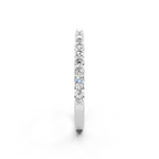 Minimal Stacking Band with Round Brilliant Lab Grown Diamond