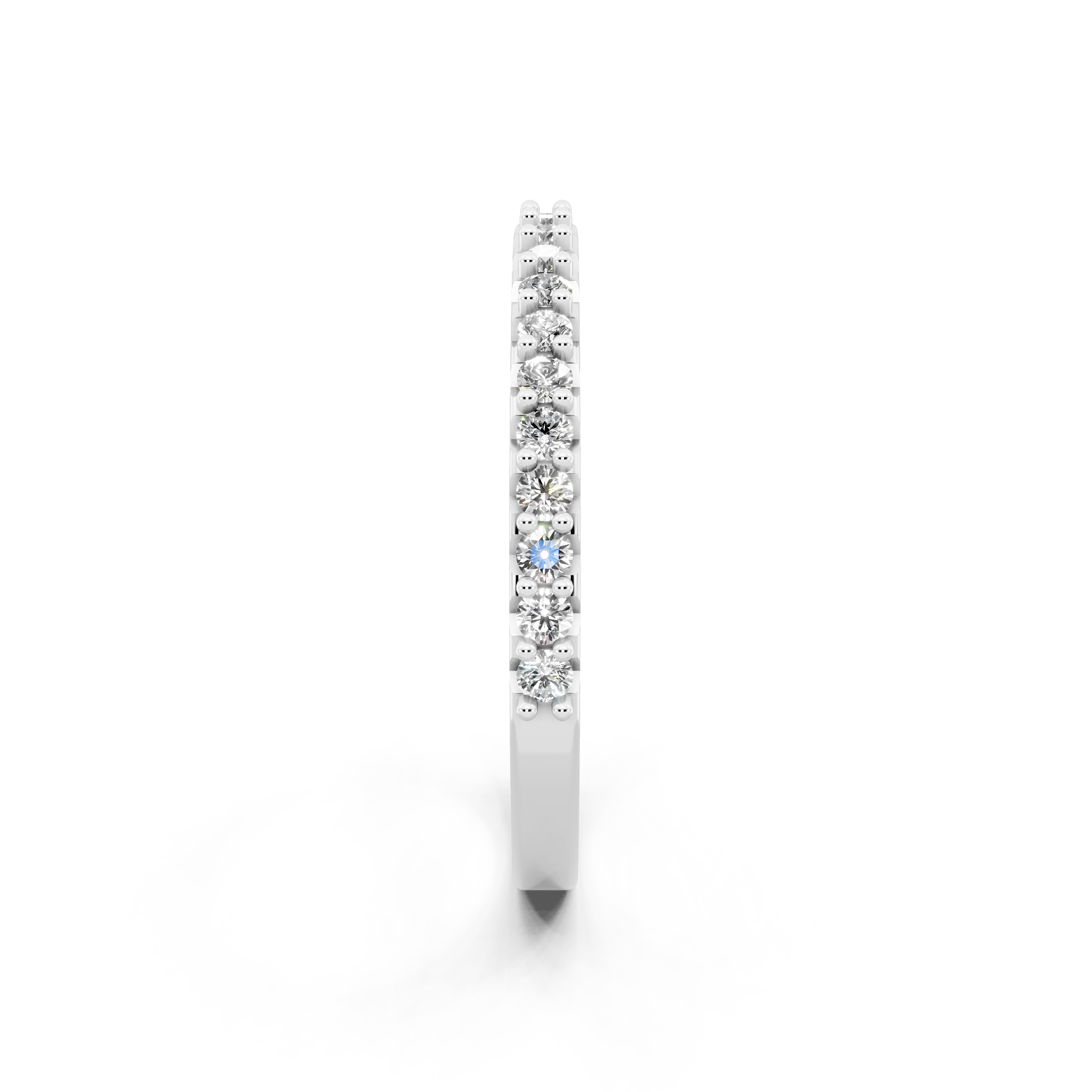 Minimal Stacking Band with Round Brilliant Lab Grown Diamond