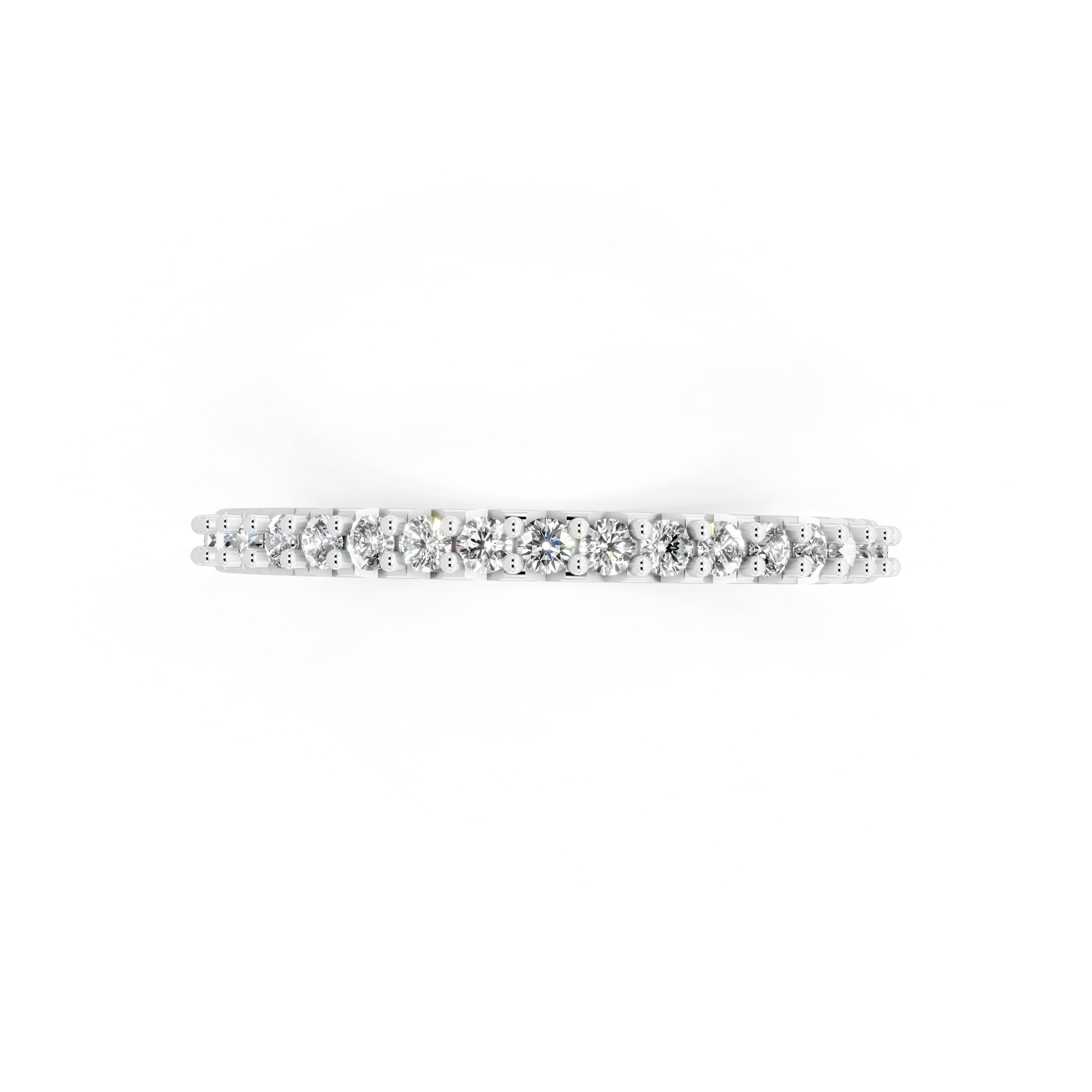 Minimal Stacking Band with Round Brilliant Lab Grown Diamond