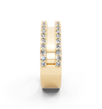 Contemporary Lab Grown Diamond Crossover Band Ring for Her
