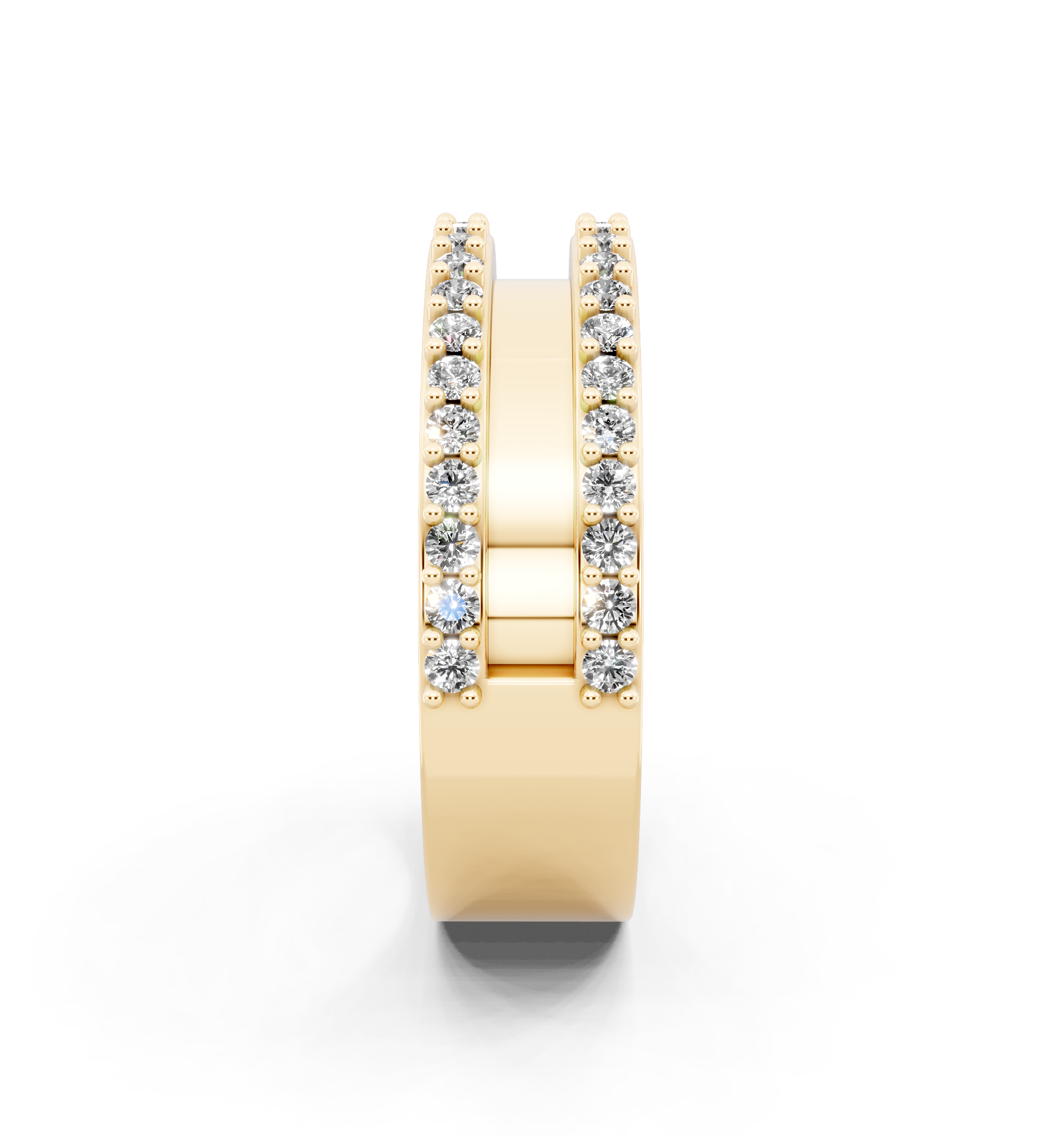 Contemporary Lab Grown Diamond Crossover Band Ring for Her