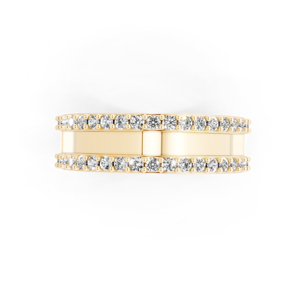 Contemporary Lab Grown Diamond Crossover Band Ring for Her