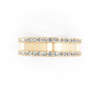 Contemporary Lab Grown Diamond Crossover Band Ring for Her