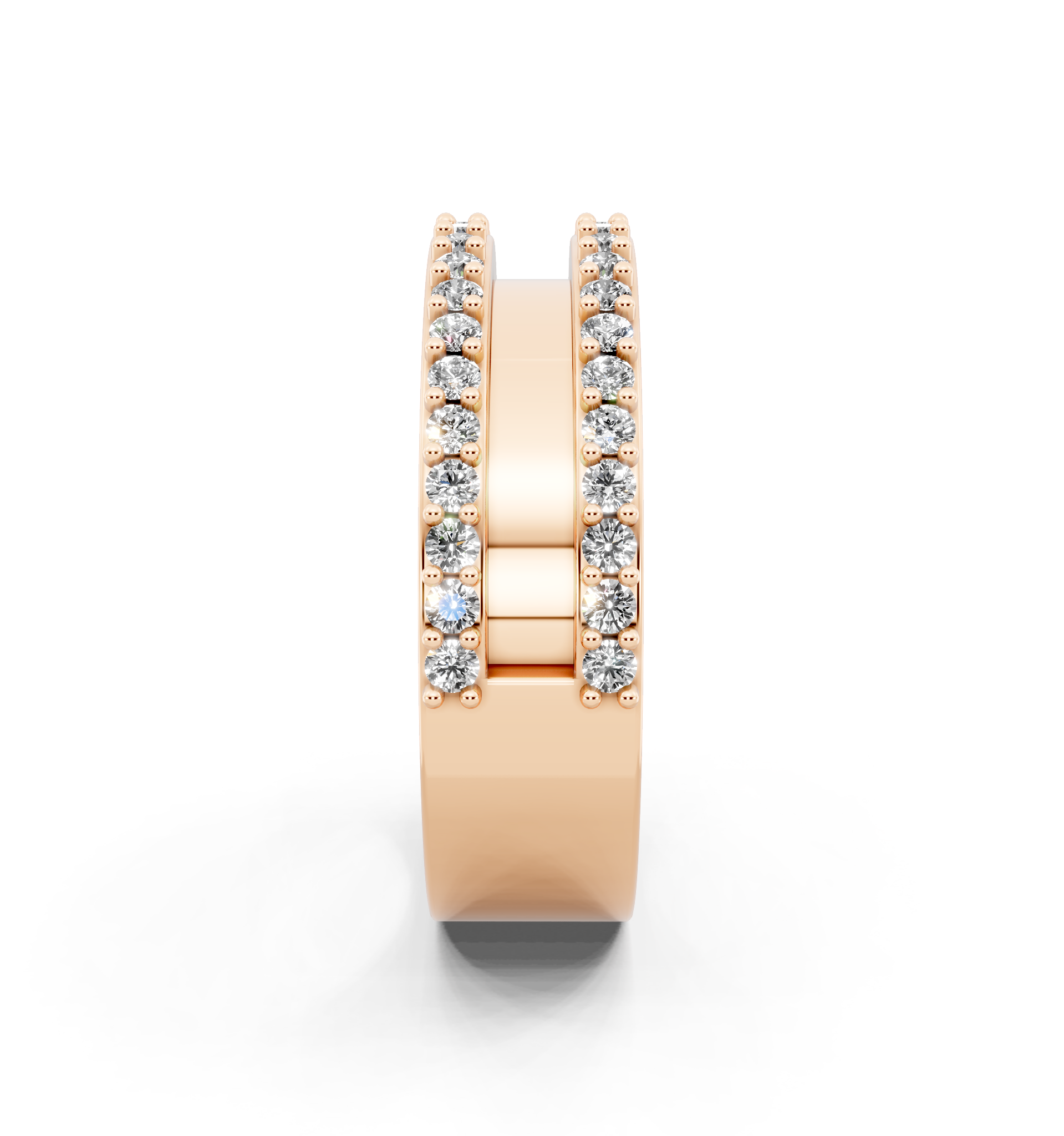 Contemporary Lab Grown Diamond Crossover Band Ring for Her