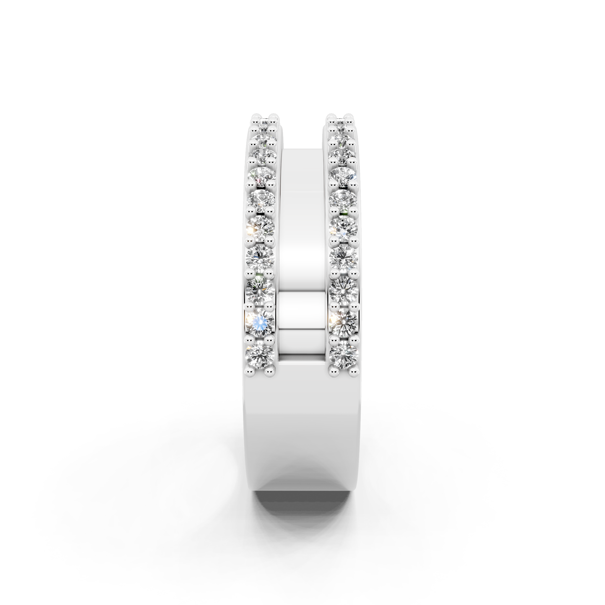 Contemporary Lab Grown Diamond Crossover Band Ring for Her