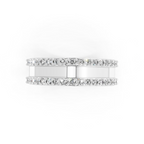 Contemporary Lab Grown Diamond Crossover Band Ring for Her