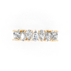 Celestia Pear Cut Crown Lab Grown Diamond Wedding Ring for Women